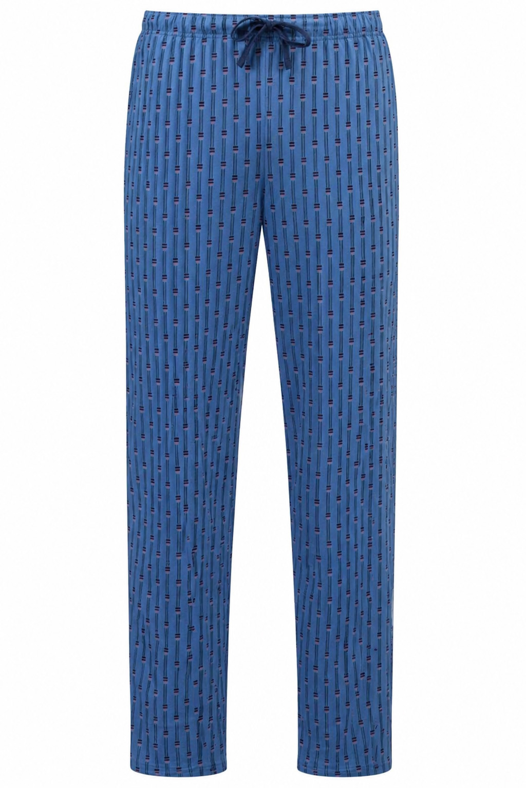 Schiesser pyjamabroek jersey blue met print afbeelding